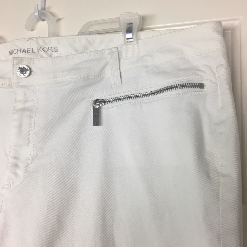 🛍SOLD🛍Michael Kors Skinny Jeans Izzy White Sz 20 - Picture 4 of 8